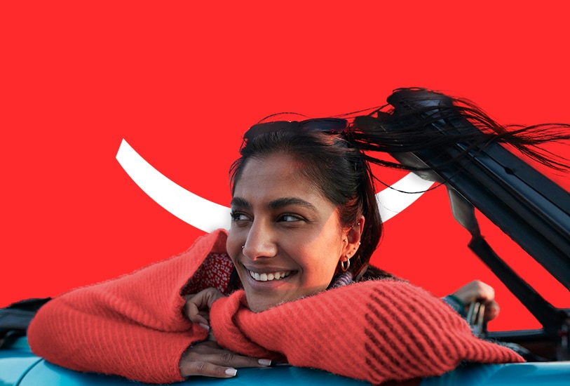 Wanita di dalam kereta