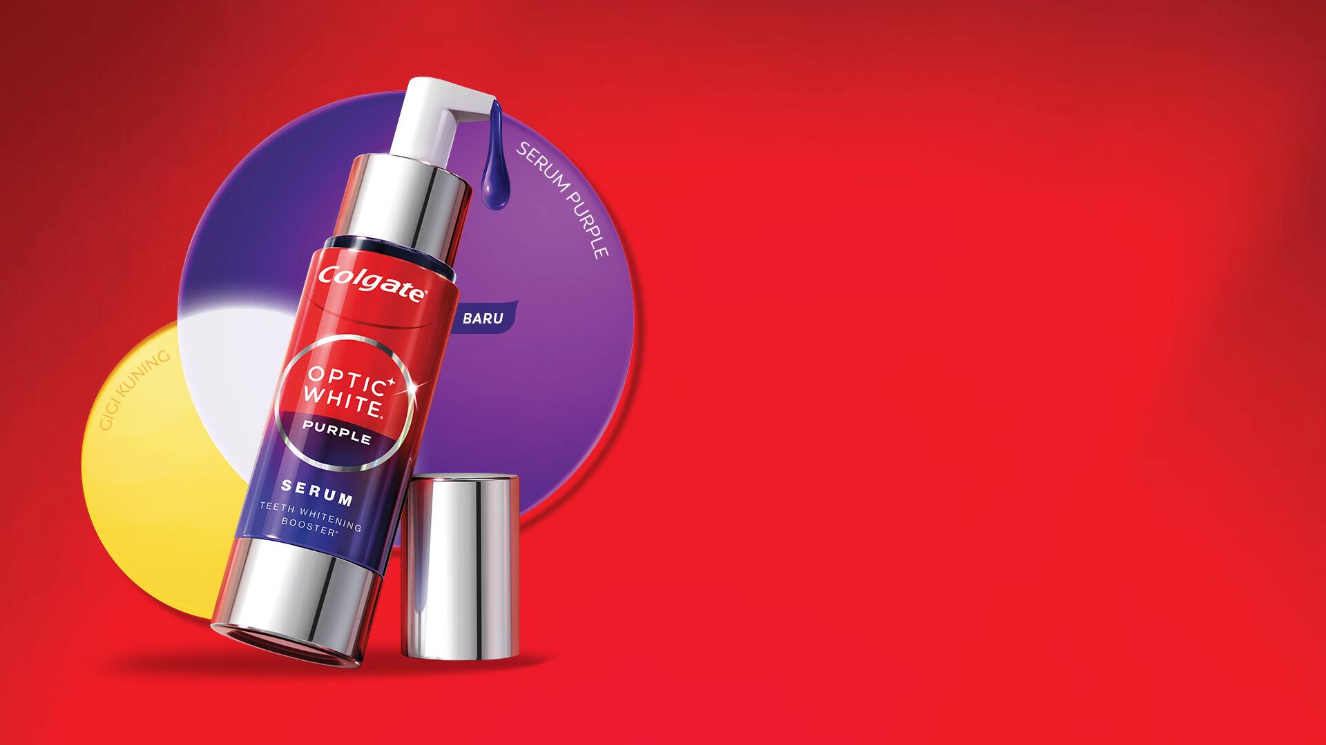 Botol dan kotak Serum Optic White Purple Botol dan kotak Serum Optic White Purple